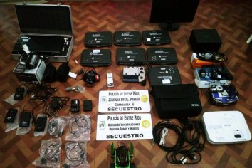 Recuperaron elementos que habían sido sustraídos de la Escuela Mitre