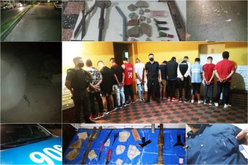Once personas fueron detenidas tras agredir al personal policial