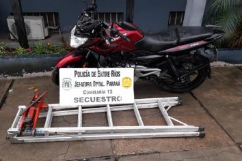 Robó una moto, una escalera y un gato, cuando fue la policía, enojado devolvió las cosas