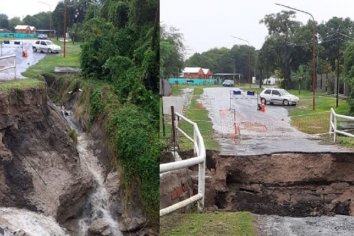 Por las intensas lluvias, colapsó el puente de acceso al camping Pirayú