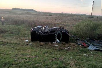 Fatal vuelco de un vehículo en el cruce de ruta 131 y 12