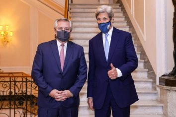 Alberto Fernández se reunió con el ex secretario de Estado de los Estados Unidos John Kerry