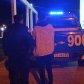 Joven se subió a una maquina e intentó agredir al sereno de la obra