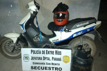 Detuvieron a uno joven que robó una garrafa