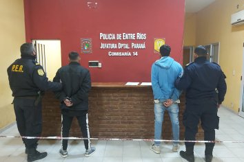 Lograron detener a dos autores de un hecho delictivo