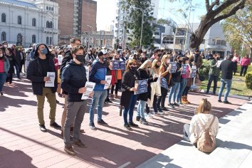 Familiares de Gonzalo Calleja reclamaron Justicia en la puerta de tribunales