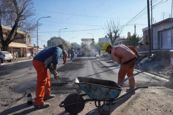La obra integral de calle Rondeau tiene un avance del 85 %