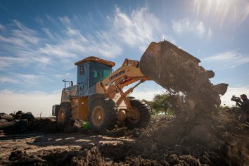 Trabajan en la reconstrucción de la Ruta 10 a la altura de María Grande Segunda