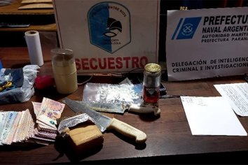 Incautaron cocaína, marihuana y un hombre fue detenido