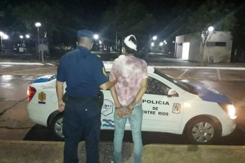 Joven fue detenido por daños a la propiedad