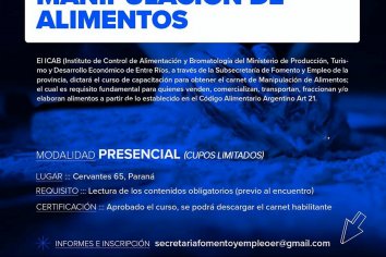 Capacitan en buenas prácticas de manipulación de alimentos