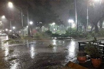 Temporal con ráfagas de vientos causó daños en la localidad de Victoria