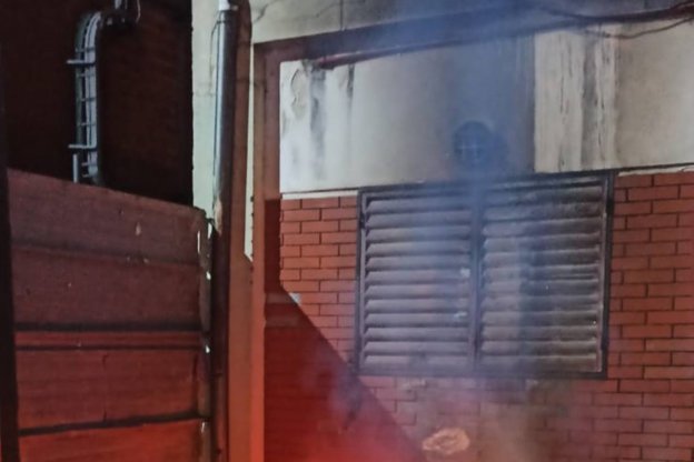 Incendio intencional afectó a un sector del hospital San Martín