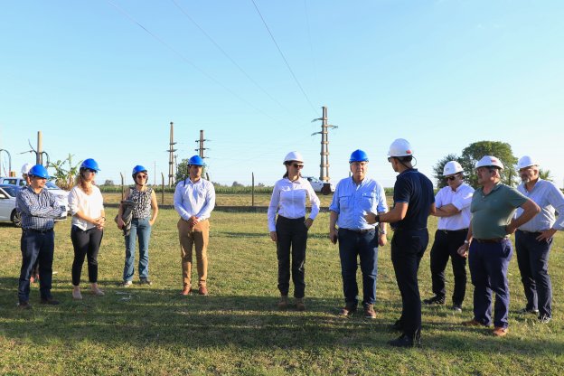 Funcionarios nacionales recorrieron obras eléctricas estratégicas para la provincia de Entre Ríos