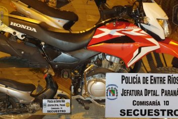 Recuperaron una moto sustraída en Paraná