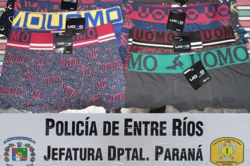 Robó 9 boxer de una tienda y fue detenido