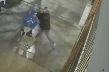 Arrojaron piedras a la vidriera de corralón y quedaron filmados