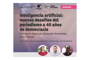Invitan a una jornada sobre inteligencia artificial y periodismo a 40 años de democracia