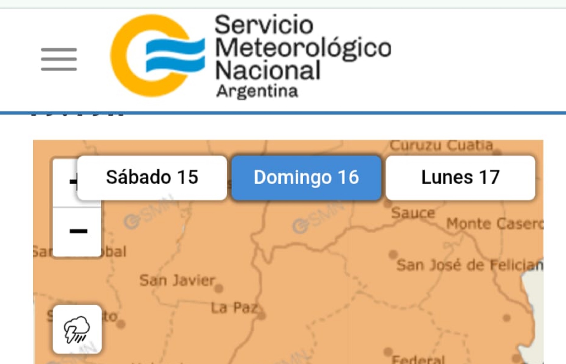 Rige un alerta naranja para este domingo en Entre Ríos - Noticias | La ...