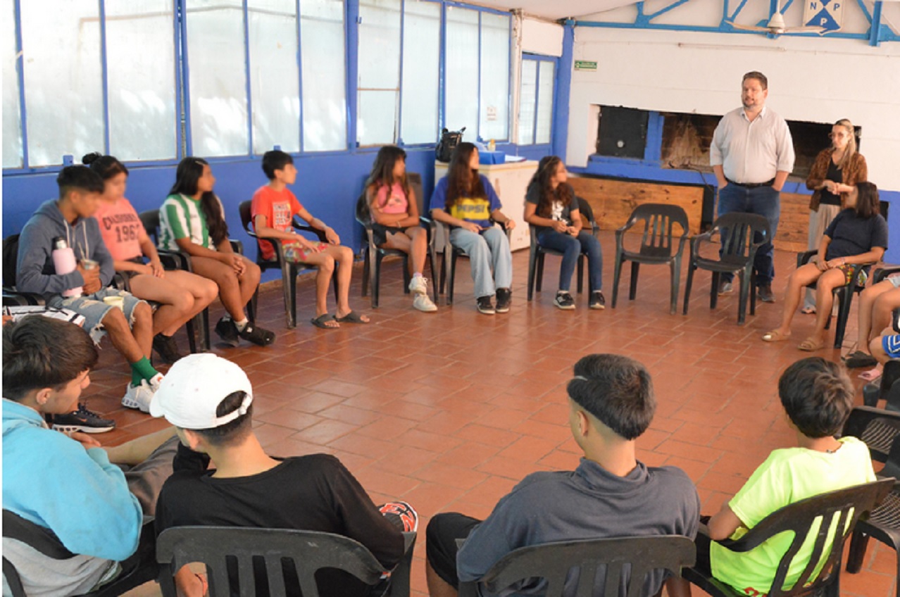 La Juventud te Cuida edición verano llegó a la colonia de vacaciones del Club de Pescadores