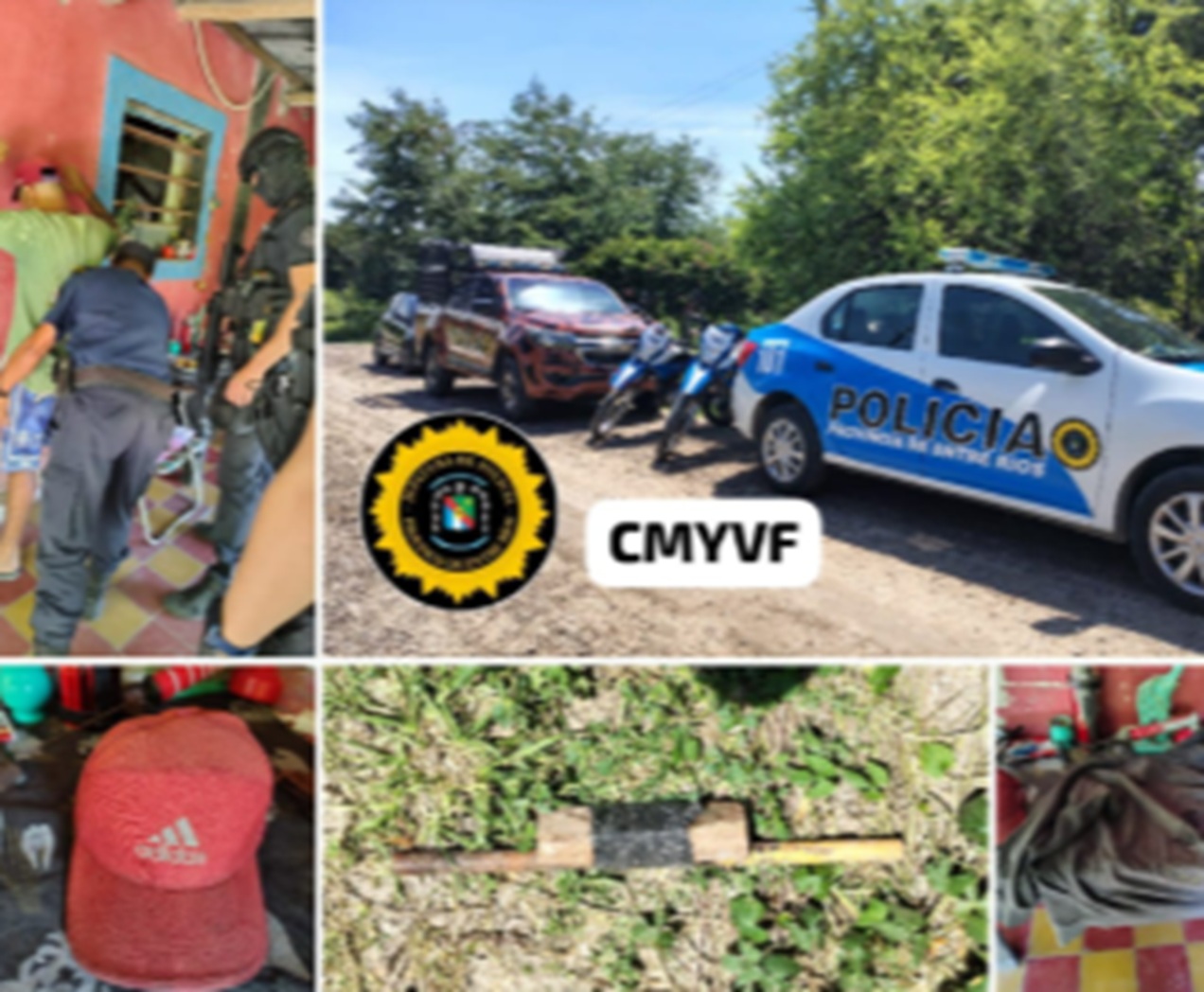 Allanamientos por amenazas agravadas: secuestraron arma casera y prendas de vestir