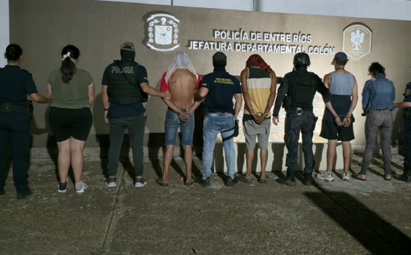 Allanamiento positivo en Colón: secuestro de droga y dineros