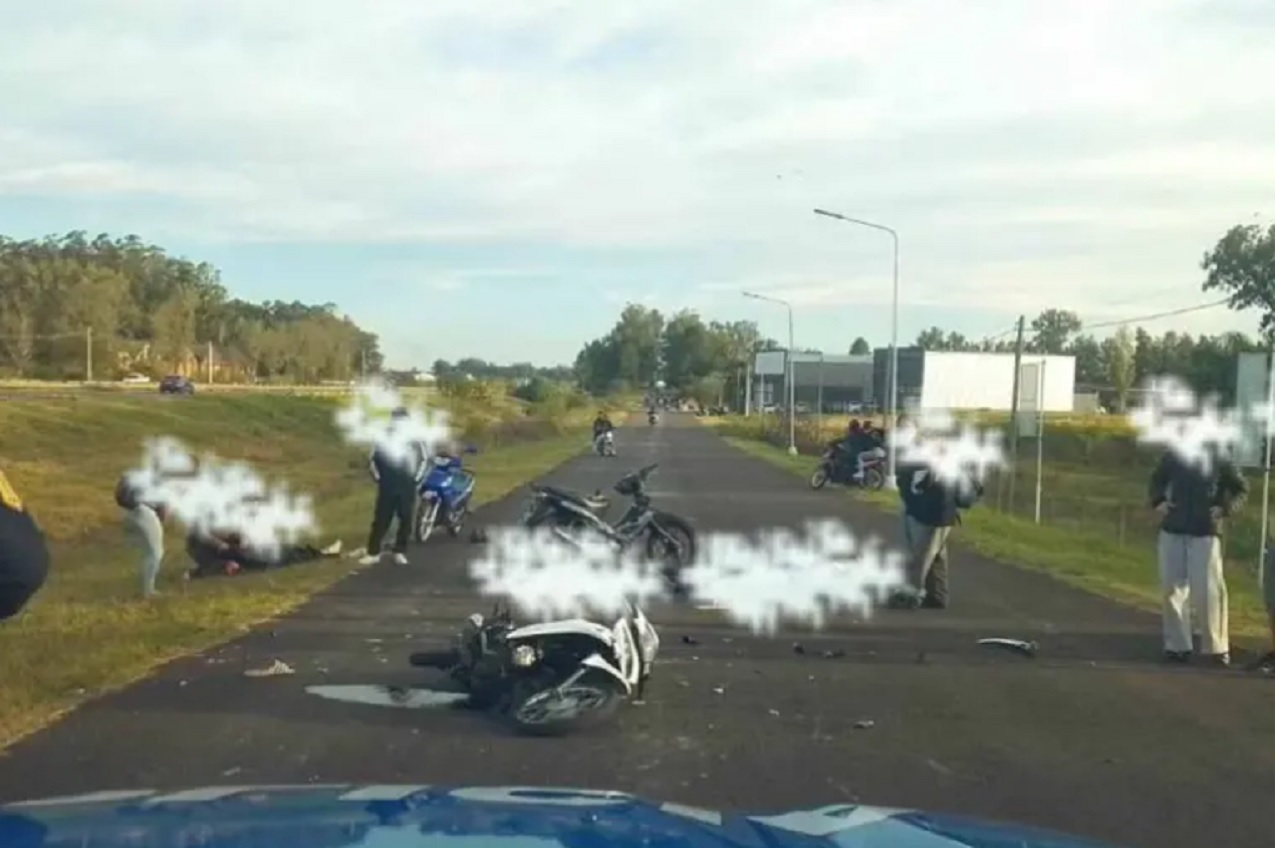 Joven herida en choque de motos en un domingrau sigue en estado crítico