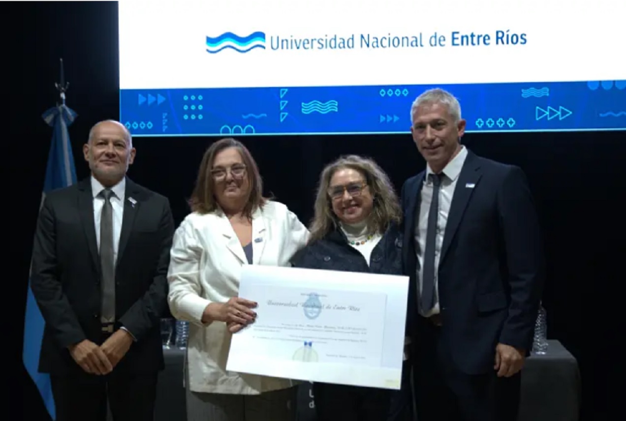 Arbelo y Mántaras asumieron como rector y vicerrectora de la UNER