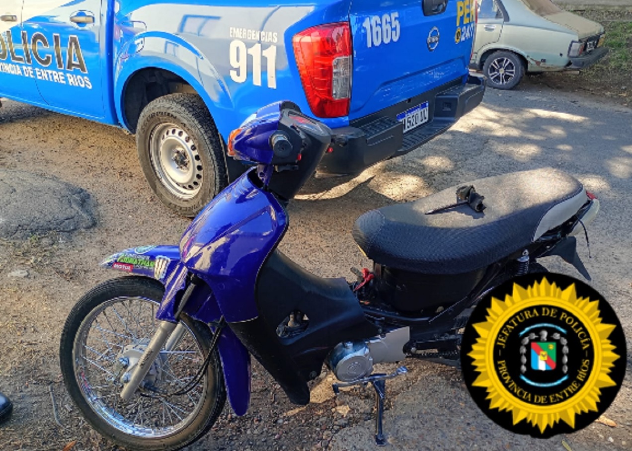 Secuestraron moto con adulteraciones en los números de cuadro y motor
