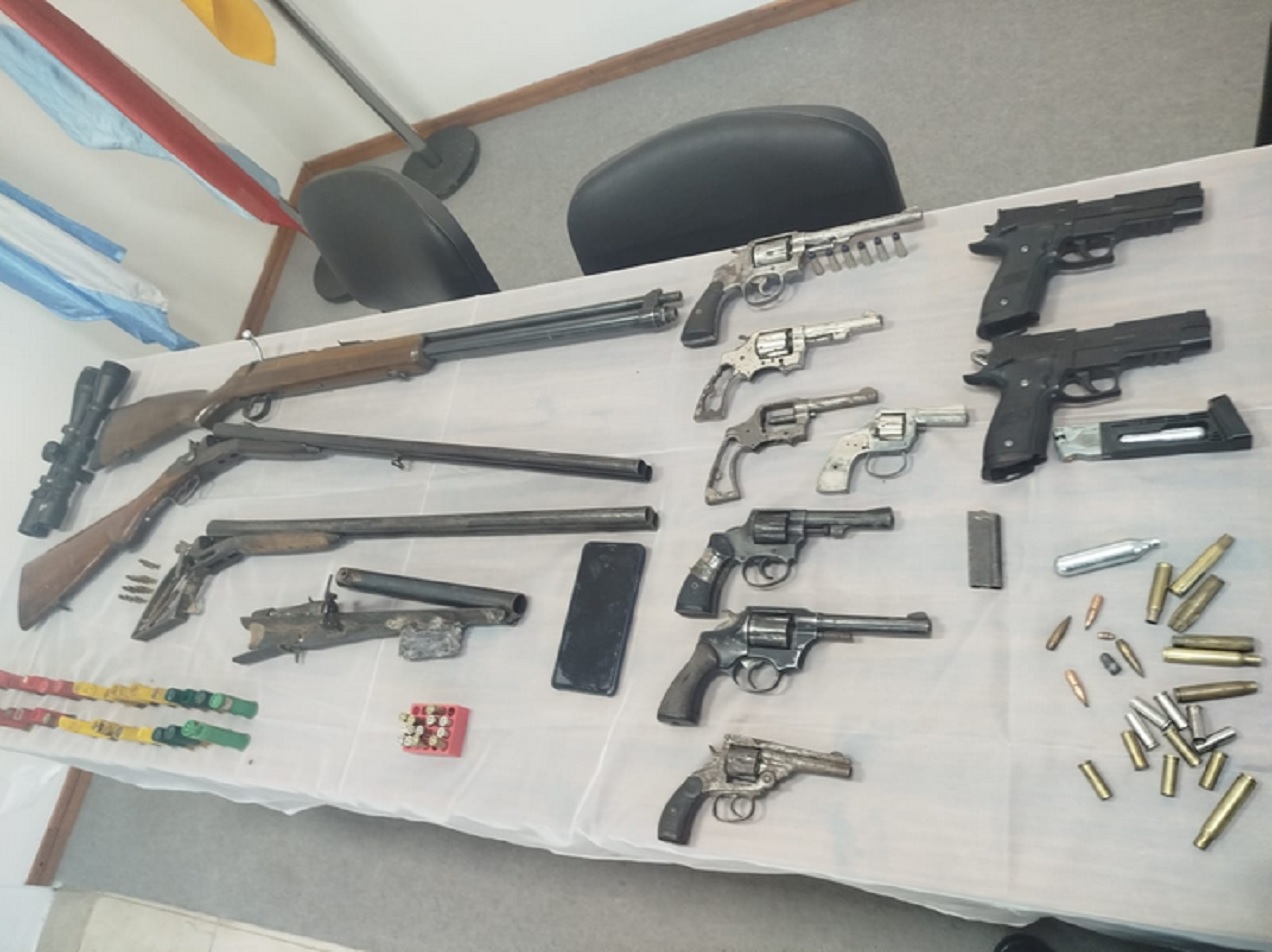 La Policía incautó armas y droga en Villaguay
