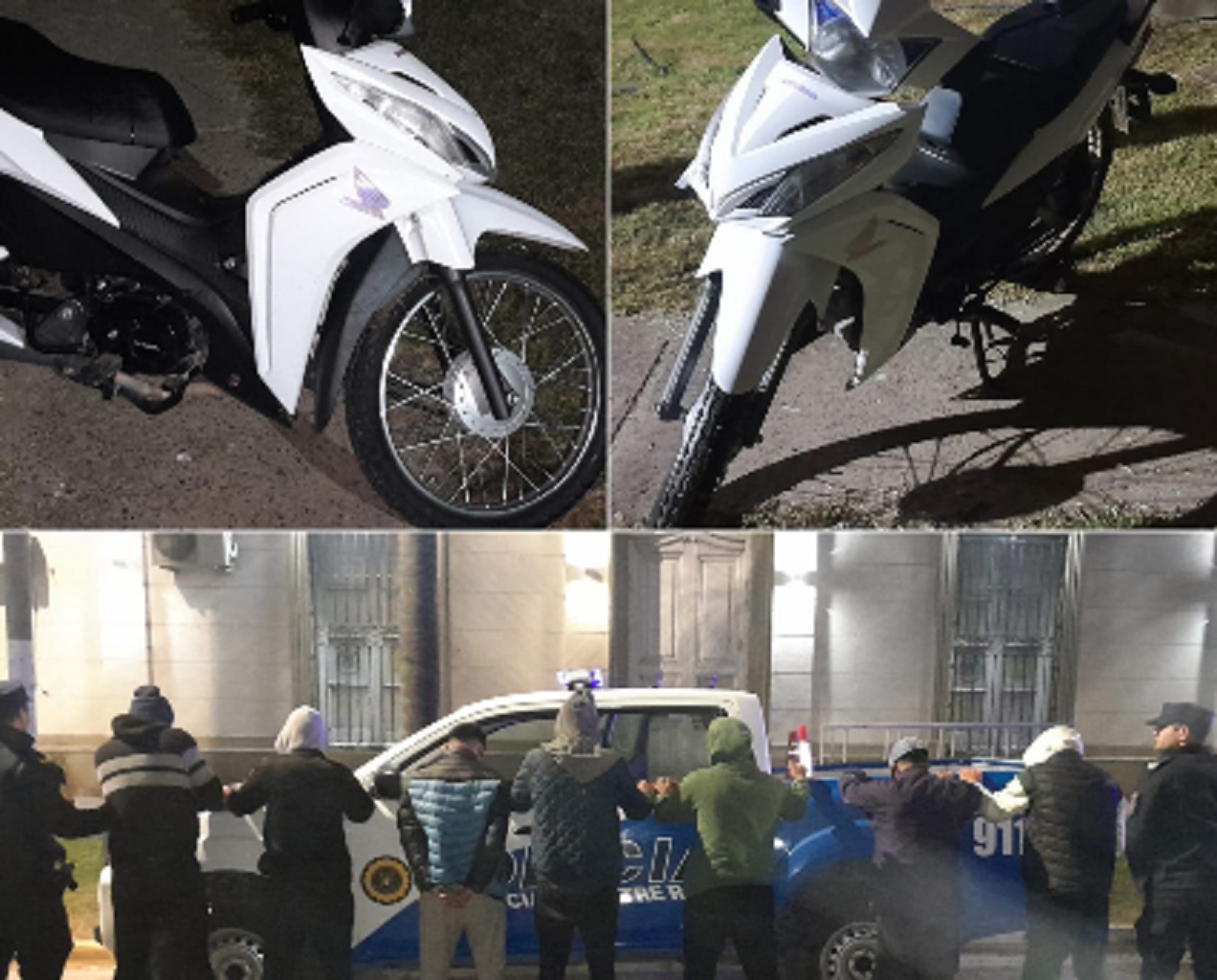 Recuperaron moto que había sido robada y detuvieron a los presuntos autores del hecho