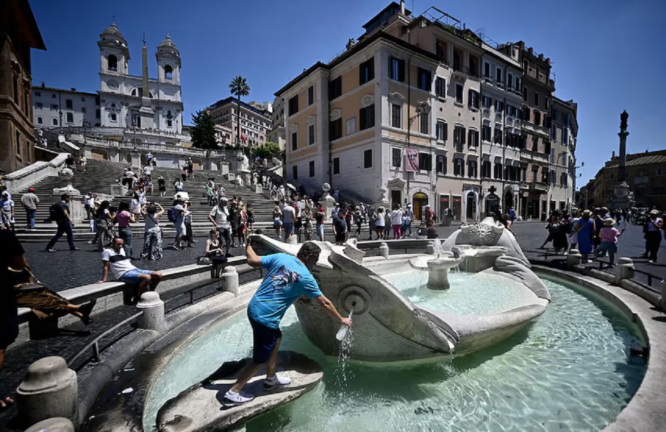 Una ola de calor excepcional abrasa Europa occidental