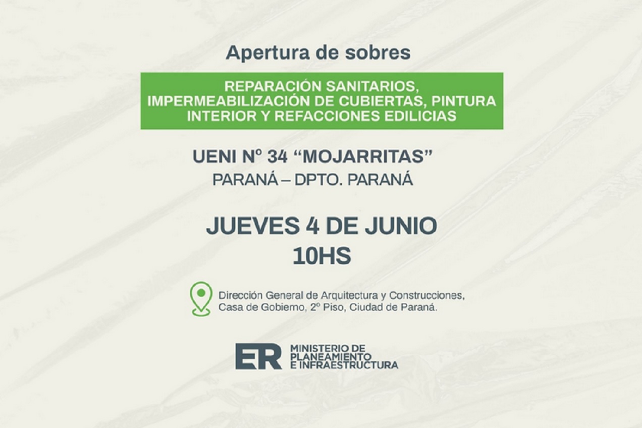 Se abrirán los sobres para mejoras edilicias en la UENI