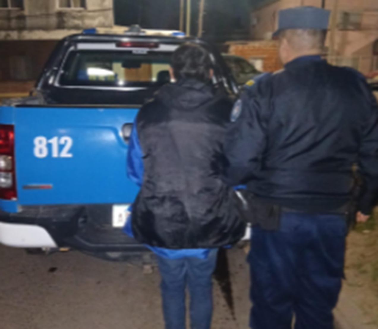 Detuvieron a un hombre en el interior de una obra en construcción
