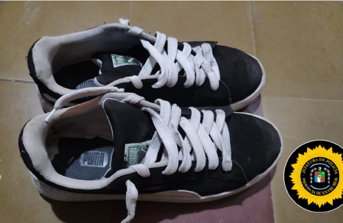 Menor ofrecía celulares y zapatillas de dudosa procedencia