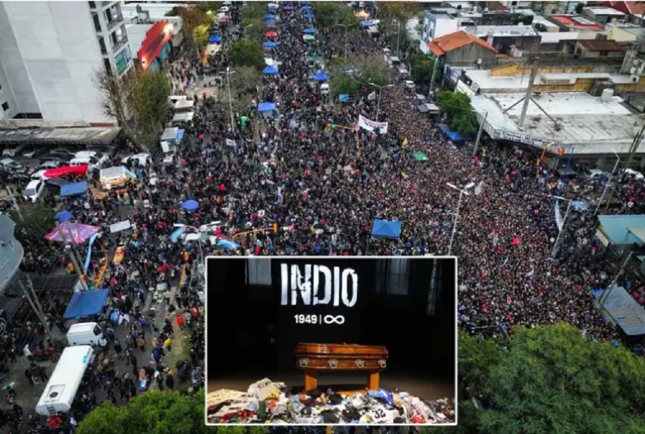 Último adiós al Indio Solari: se cerraron las puertas del estadio