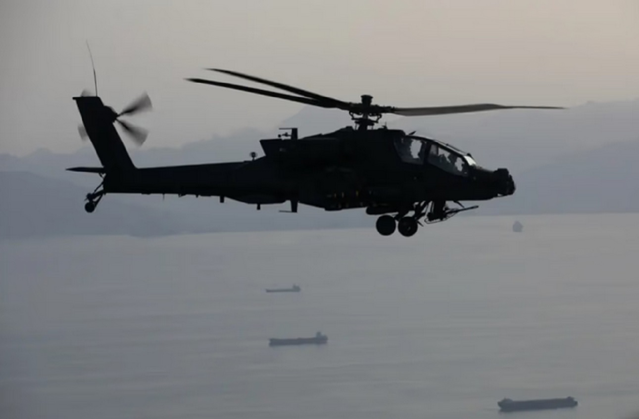Un helicóptero militar de Estados Unidos se estrelló en las cercanías del estrecho de Ormuz