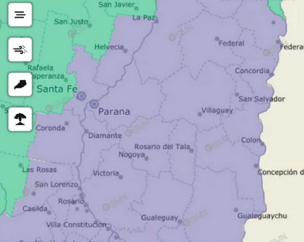 Advierten sobre la presencia de bancos de niebla en toda la provincia este viernes