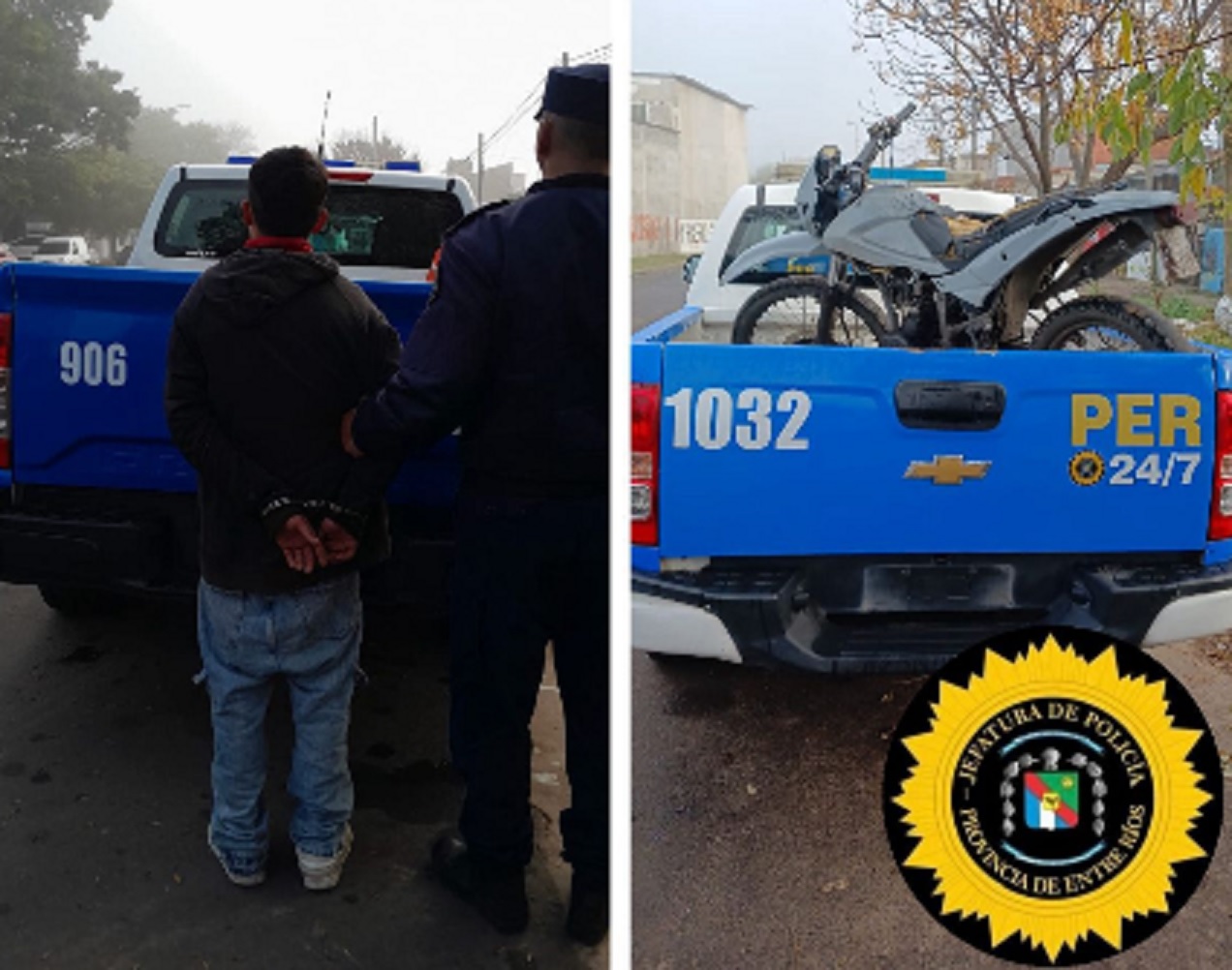 Recuperaron moto que había sido robada en calle Feliciano