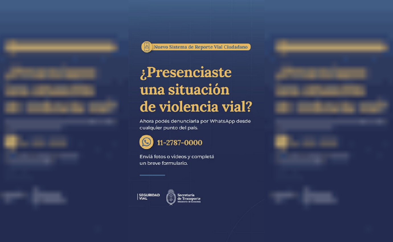 La Agencia de Seguridad Vial lanzó una nueva herramienta digital para reportar conductas peligrosas por WhatsApp