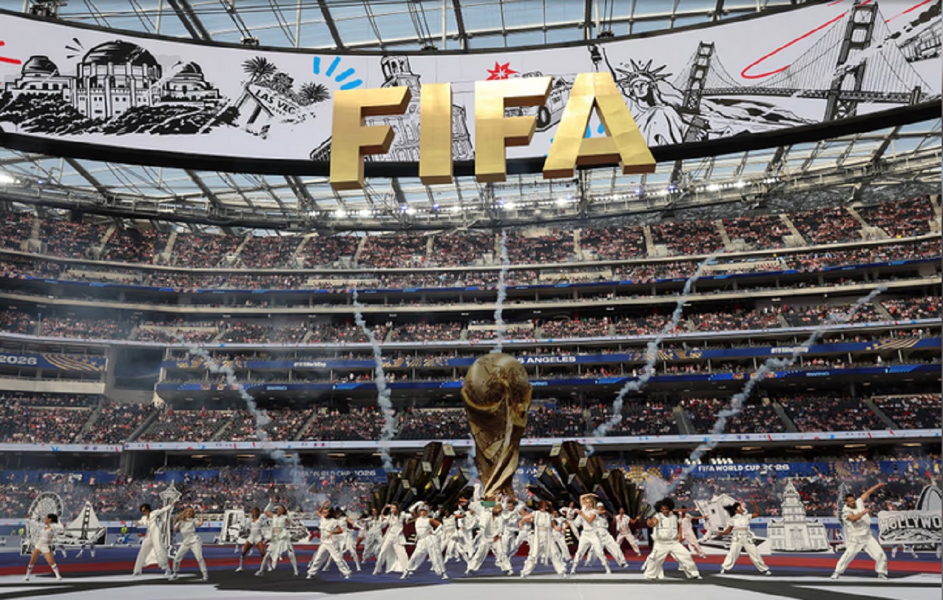 La tercera inauguración del Mundial marcó un hito pop estadounidense en Los Ángeles