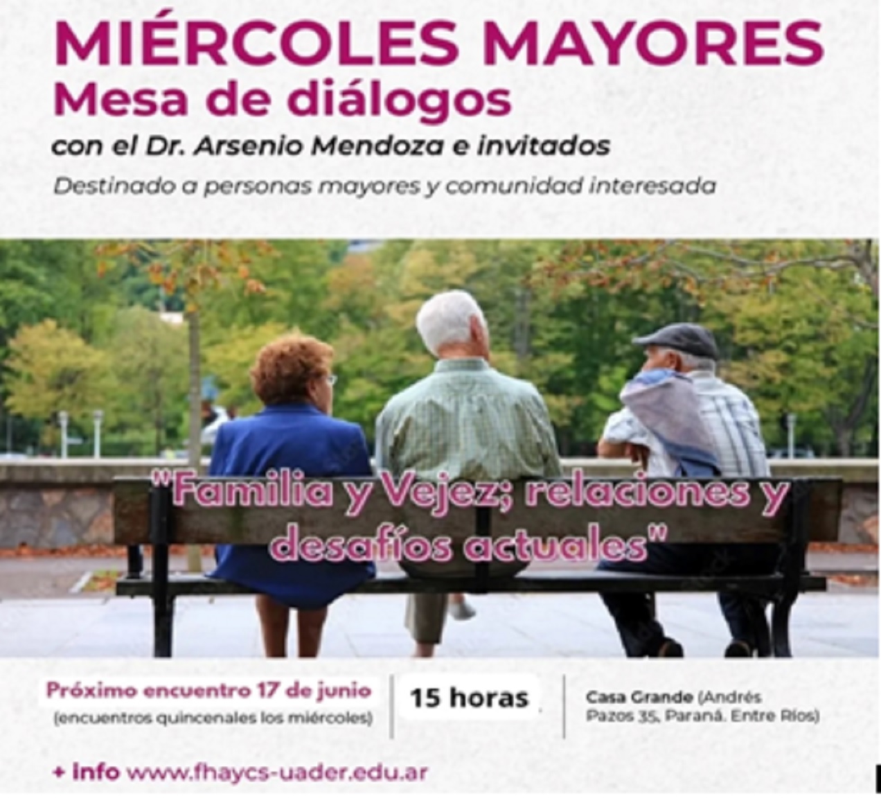 Mesa de Diálogos Miércoles Mayores