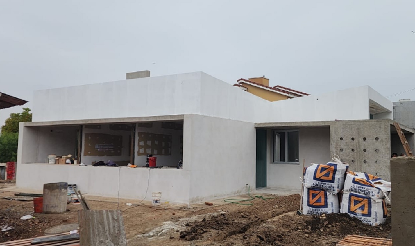 Continúa a buen ritmo la construcción del edificio para el Juzgado de Paz de Libertador San Martín