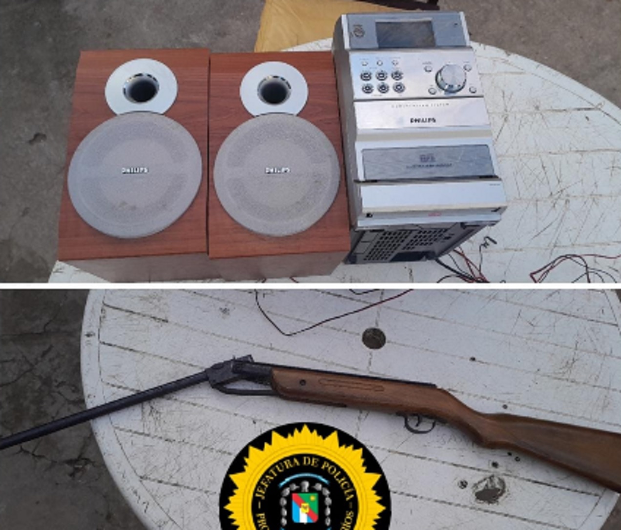 Allanamiento: identificaron al autor de un robo y secuestraron un aire comprimido y un equipo de música