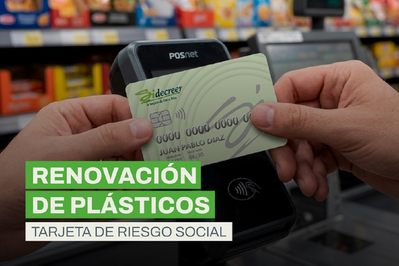 Se modifica el cronograma de reposición de Tarjetas de Riesgo Social vencidas