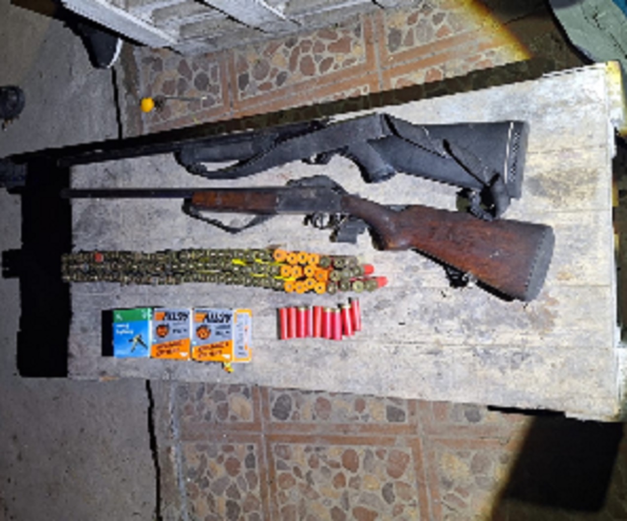 Balearon una vivienda, demoraron a dos hombres y secuestraron armas