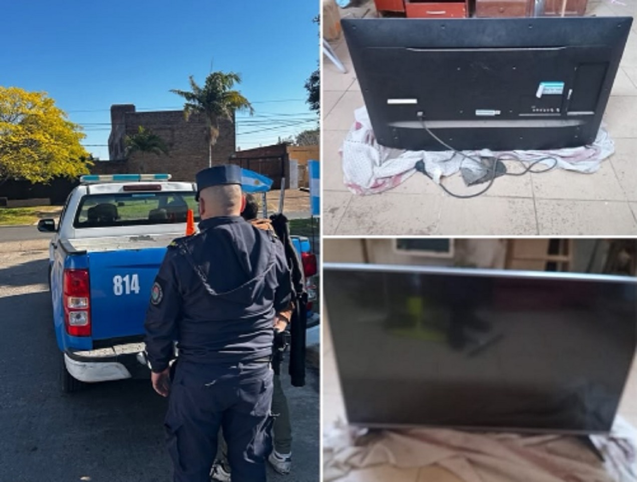 Robó un televisor en una vivienda y fue detenido