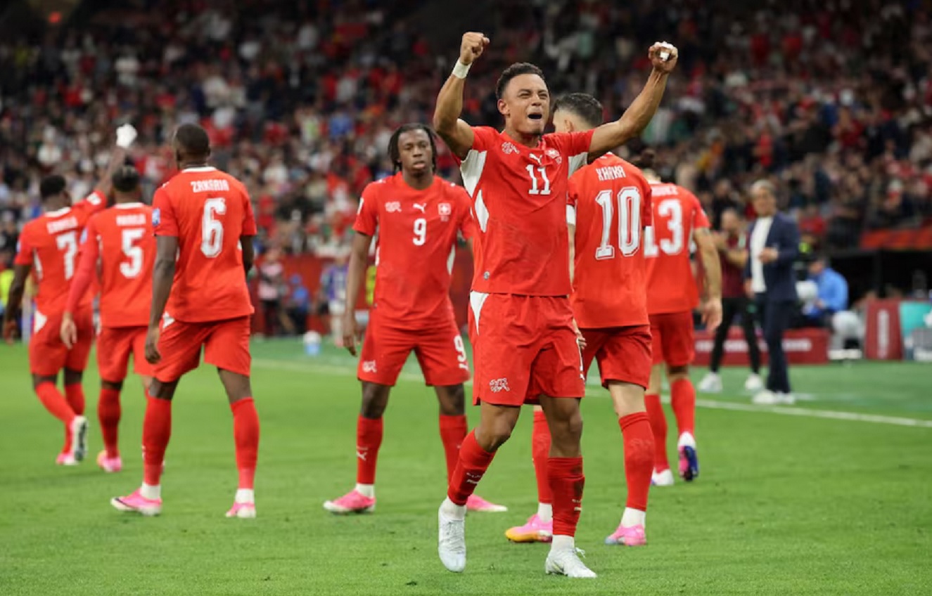 Suiza venció 2-0 a Argelia