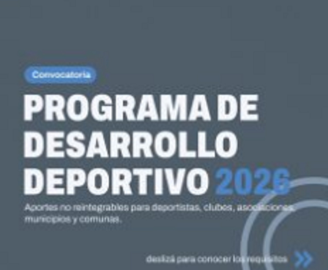 La Secretaría de Deportes lanzó nuevos subsidios para Clubes y el deporte