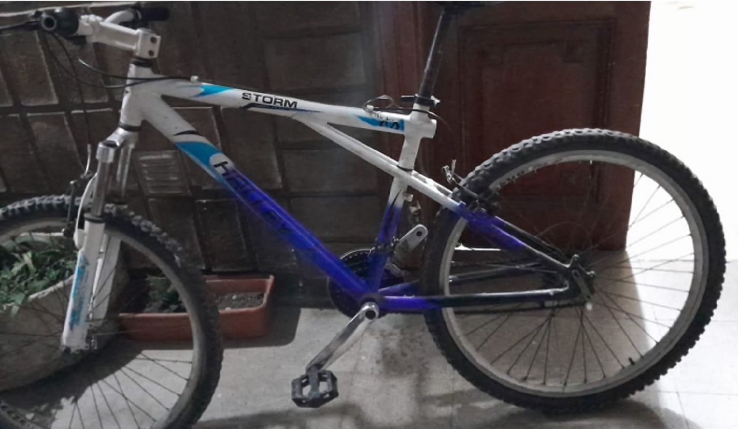 Hombre en situación de calle circulaba en una bicicleta que le fue secuestrada